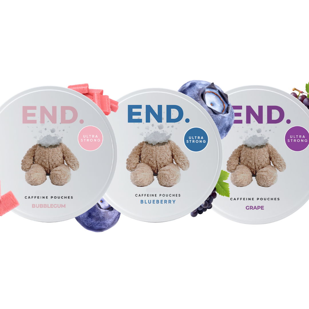 END. | Sweet & Fruity Pack | BUBBLEGUM | BLUEBERRY | GRAPE | 75mg
