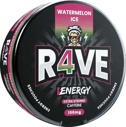 R4VE | WATERMELON ICE ENERGY POUCH | 100mg
