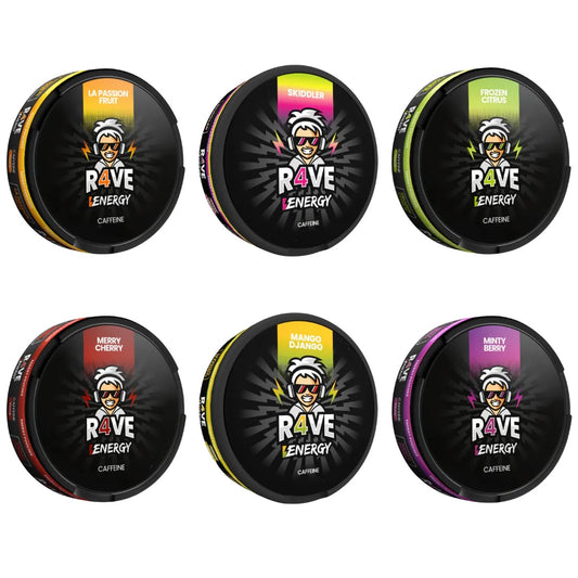 R4VE ENERGY POUCHES | Mix, Match N Save | 80mg