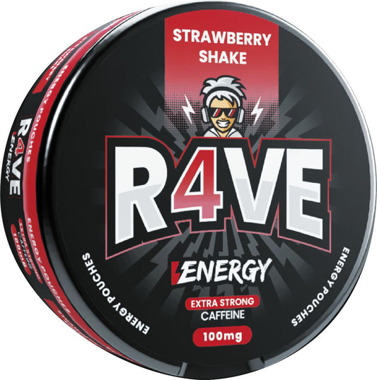 R4VE | STRAWBERRY SHAKE ENERGY POUCH | 100mg