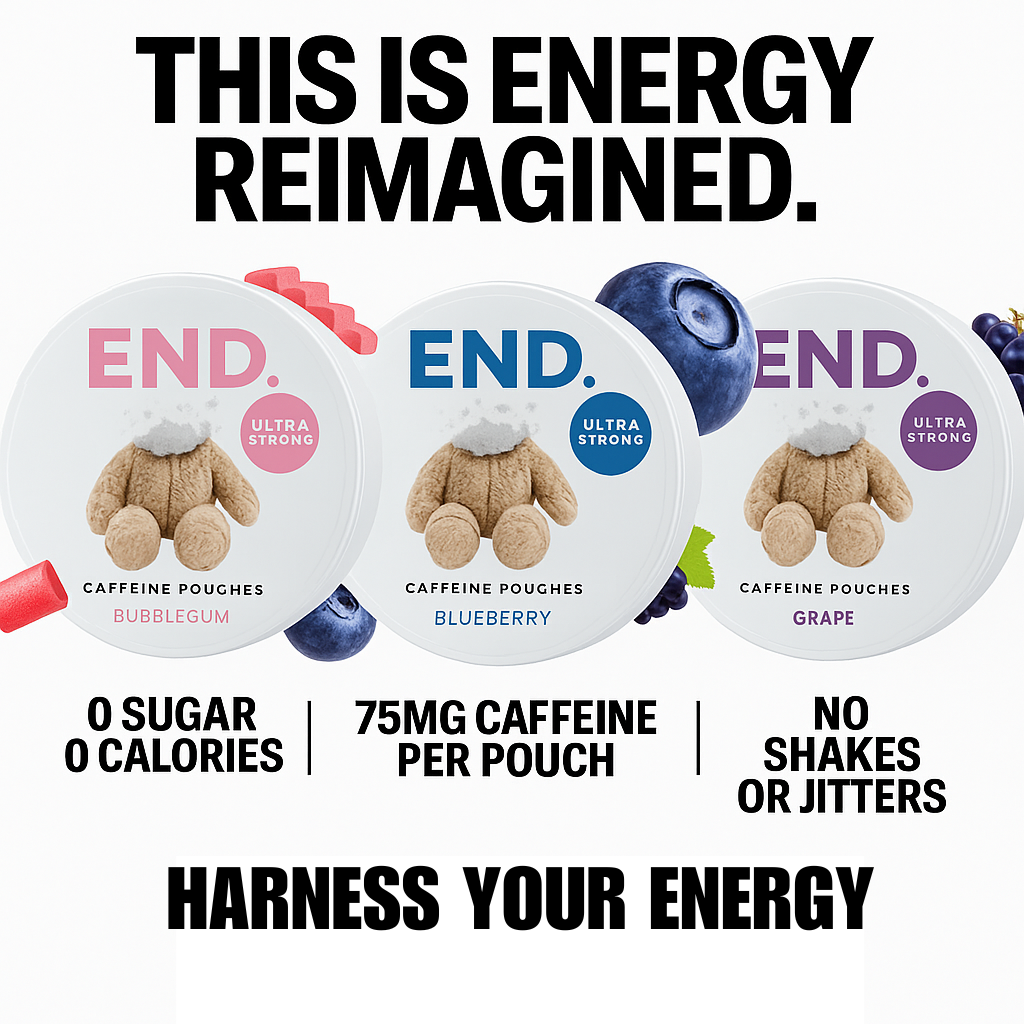 End. Energy Pouches Range | Mix, Match N Save | 75mg