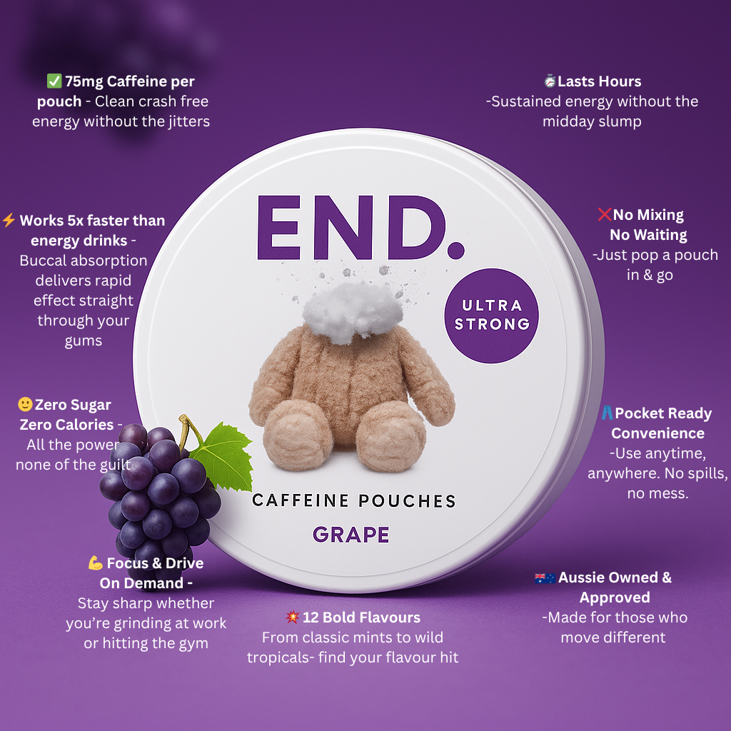 END. | BLUEBERRY ENERGY POUCH | 75mg